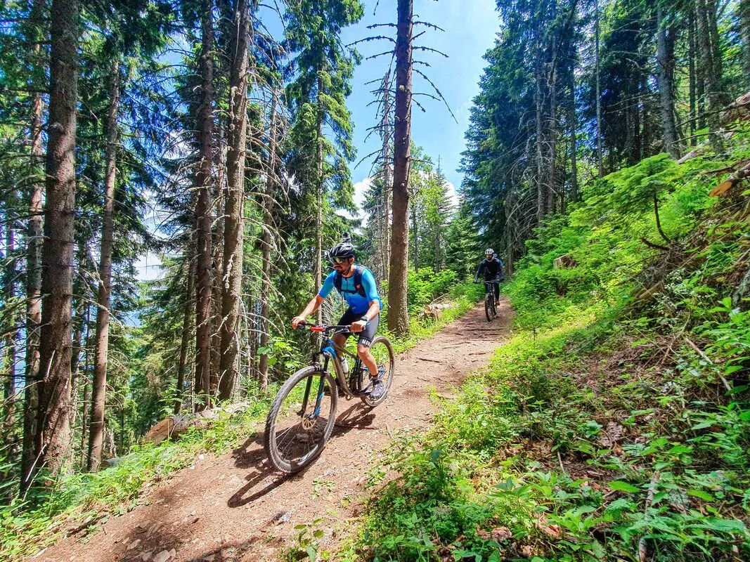 Riding down the abandoned Olympic bobsleigh track on Trebević