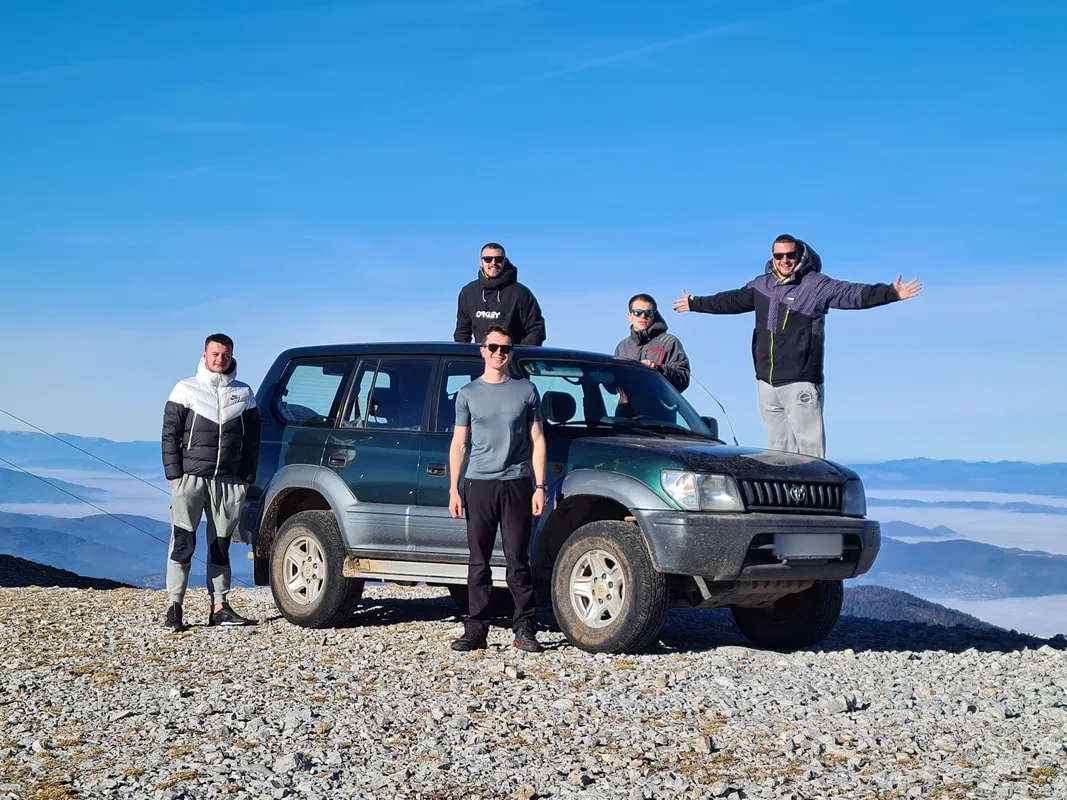 Off-road drive through the mountains of Bosnia and Herzegovina