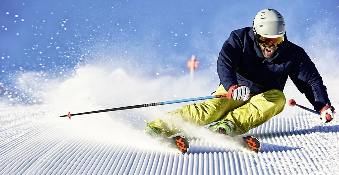 Skiing on the Olympic mountains near Sarajevo